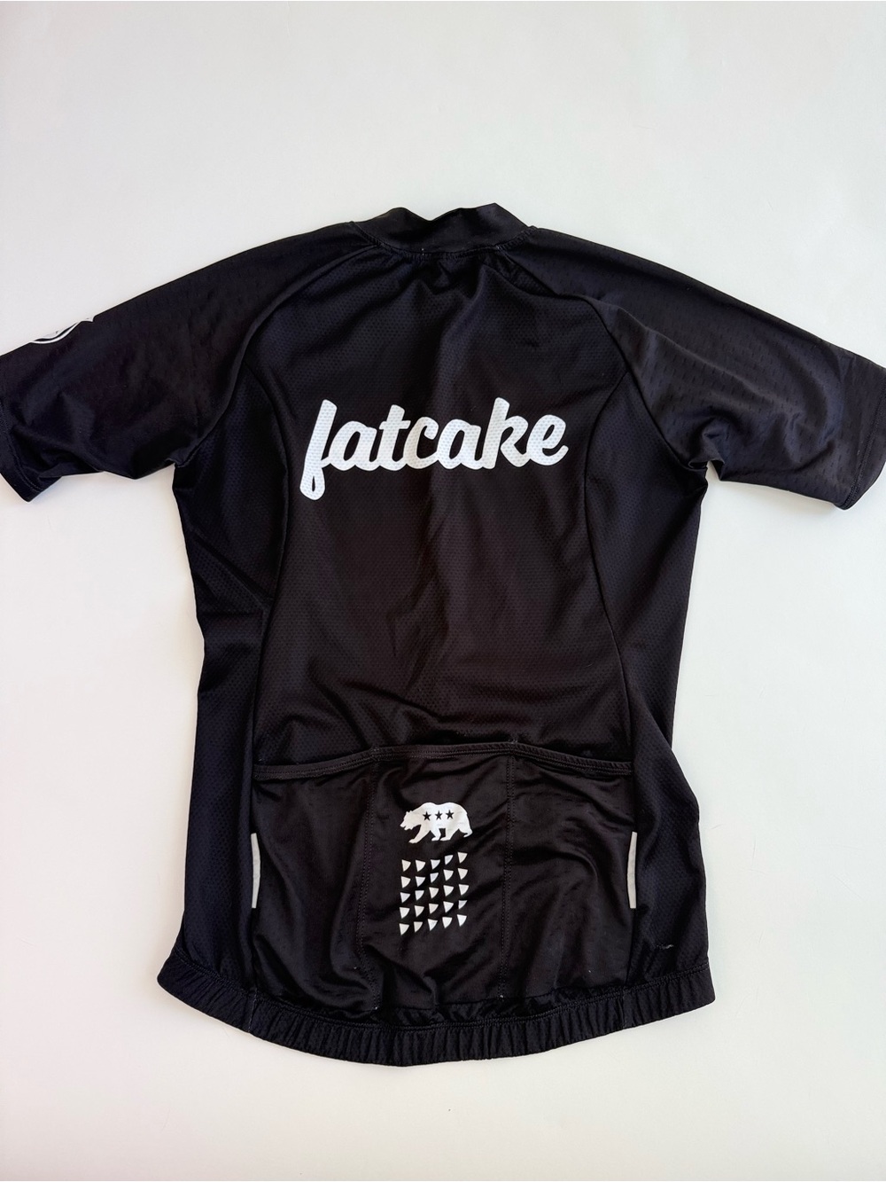 Eliel Cycling Fat Cake Club Women's Short Sleeve Jersey Black Size M - Picture 2 of 4